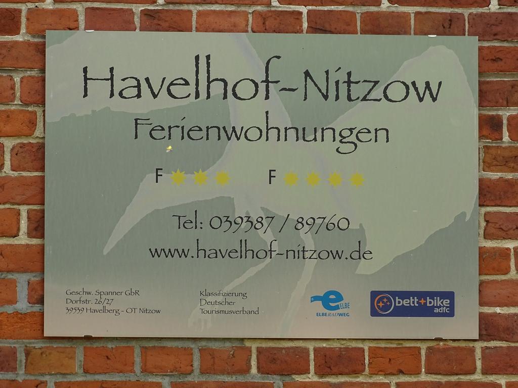 Apartament Havelhof-Nitzow Zewnętrze zdjęcie
